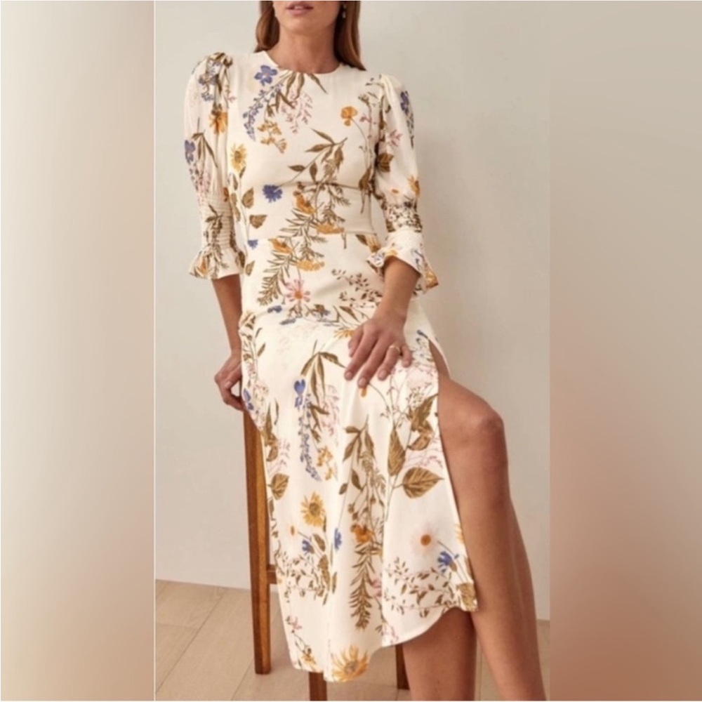 Reformation Carolena Dress in Frolic size 0 NWT